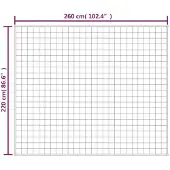 vidaXL Couverture lestée Crème clair 220x260 cm 11 kg Tissu