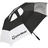 TaylorMade Double Canopy Umbrella Parapluie Black/White