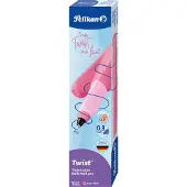 Pelikan Roller Twist Roller pour droitiers et gauchers, Berry Pink (1x)