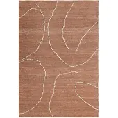 Ferm Living Gessoto Tapis en Jute Terracotta|Off-White | 140 x 200 cm
