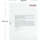 Falken 100 Pochettes DIN A4 transparentes lisses 0,05 mm (A4)