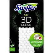 Swiffer Recharge de serpillière, Ustensiles de nettoyage, Blanc