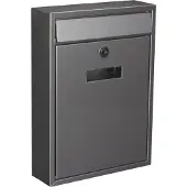 Toolland Boîte aux lettres - Inox - 26 x 8 x 36 cm -
