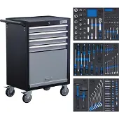 Bgs 4086 Chariot d'atelier "Azubi" avec 151 outils
