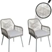 MCW Chaise de jardin -O12 (lot de 2)