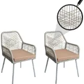 MCW Chaise de jardin -O12 (lot de 2)