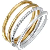 Elli Bague 'Bi-Color' or / argent