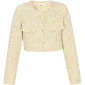 IZIA Blazer 'Fashion Look' vert / citron vert / rose / blanc