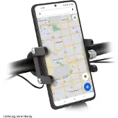 SBS Support De Téléphone Portable En Aluminium Pour Vélos Ou Scooters Noir
