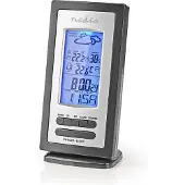 Nedis Station météo Horloge Réveil Hygromètre 1 capteur extérieur sw-si WEST201GY