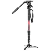 Manfrotto Kit Monopod Vidéo Element MII en Aluminium avec Tête Liquide