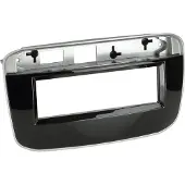 ACV Adaptateur de façade 1-DIN compatible avec Fiat Punto EVO 2009 > noir piano