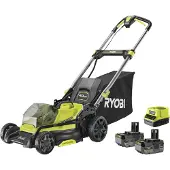 Ryobi RY18LMX40C-240 Tondeuse à gazon sans fil Brushless 40cm 18V batterie et chargeur inclus