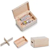 Zeller 13325 Aufbewahrungsboxen-Set braun, 1 Set