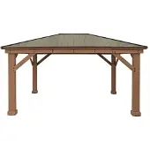 Westmann Pavillon en bois Devon 1216 Nature 490x371x315 cm