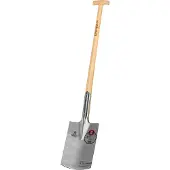 Ideal Bêche Gärtner Form Feuille finement polie sans pédaleTige en T en frêne 85 cm