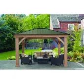 Westmann Pavillon en bois Devon 1214 Nature 427x366x317 cm