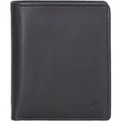 Esquire Cuir porte-monnaie Compact Wallet Black noir