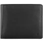Esquire Cuir porte-monnaie Compact Wallet Black noir