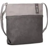 Zwei Sacs à main 'JANA J10' gris basalte / gris clair