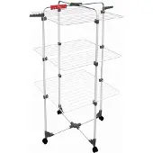 Vileda Etendoir de linge Mixer 3 Ultimate à 3 niveaux Noir mat