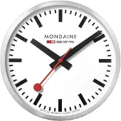 Mondaine Official Railways A995.CLOCK.16SBB Horloge murale look gare