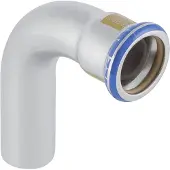 Geberit Coude gaz Mapress 90G, avec embout à insérer, acier inoxydable, d= 15mm