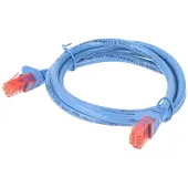 Goobay Câble patch CAT 6, U/UTP, bleu, 20 m - Conducteur en aluminium recouvert de cuivre (CCA)