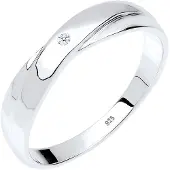 Elli DIAMONDS Bague argent / blanc
