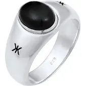 KUZZOI Bague noir / argent