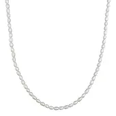 Nenalina Chaîne argent / blanc perle
