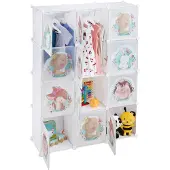 Relaxdays Armoire enfant modulable (110 x 37 x 145 cm)