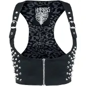 Heartless Veste Sans Manches Gothic de - Devina - S - XL - pour Femme - noir - Taille M