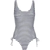 Venice beach Maillot de bain 'Summer' bleu foncé / blanc