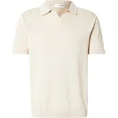 Selected T-Shirt 'SLHMattis' beige chiné