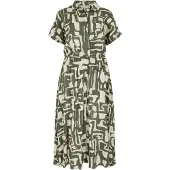 Apricot Robe-chemise mastic / olive