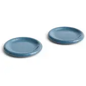 HAY Barro Assiettes Ø18 cm - Lot de 2 Dark Blue