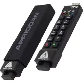 Apricorn Clé sécurisée Aegis 3NXC (32 Go, USB-C), Clé USB, Noir