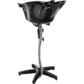 Physa Bac lave tête - 50 x 49 x 99 cm - Noir