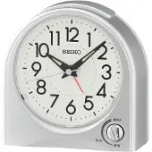 Seiko QHE204S Réveil à quartz argenté
