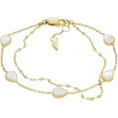 Fossil Bracelet or / blanc perle