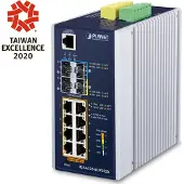 Planet Industrial L3 8-Port GE + 2x 2.5G SFP + 2x 10G SFP+