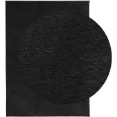 vidaXL Tapis HUARTE à poils courts doux et lavable noir 140x200 cm