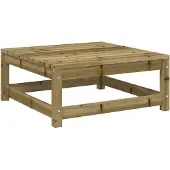 vidaXL Tabouret de jardin 70x70x30 cm Bois de pin imprégné