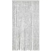 vidaXL Rideau anti-mouches Gris 100x230 cm Chenille
