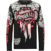 Cipo & Baxx T-Shirt rouge / noir / blanc