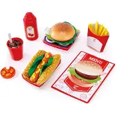 Hape Fast Food Set Multicolore Enfants