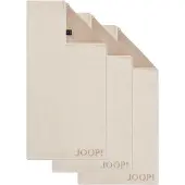 JOOP! Serviette 'Doubleface' crème / beige foncé