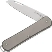 Fox knives Vulpis FX-VP130TI, M390, Sandblasted Titanium, couteau de poche
