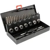 YATO Ensemble de tarauds et moules M3-M12 32 pcs - Outils manuels